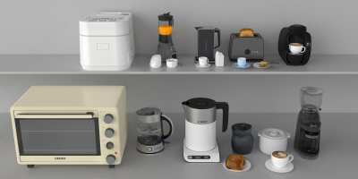 厨房小电器组合3D模型下载
